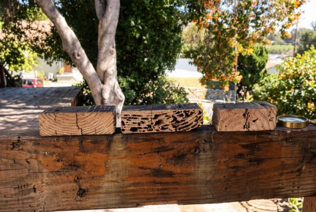 Holes in wood